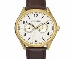 Mark Maddox Mens Classic Chronograph Brown