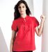 Marks and Spencer Linen Blend Short Sleeve Frill Front Blouse
