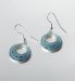 Abalone Ripple Circle Earrings