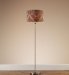 Brushed Silver Damask Floor Lamp