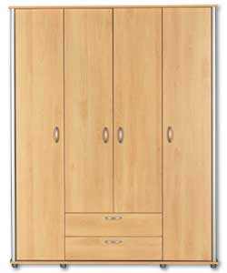 Marlin 4 Door 2 Drawer Robe