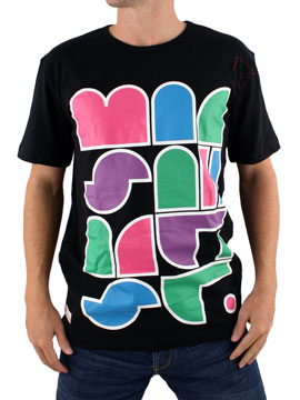 Black Block Letter T-Shirt