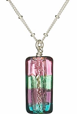 Sterling Silver Bohemian Glass Pendant