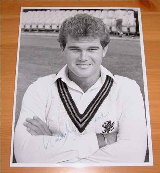 MARTIN CROWE HAND SIGNED 8.5 x 6.5 INCH B/W PHOTO