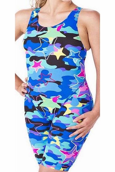 Maru Girls Camo Star Pacer Legs Swimsuit SS15