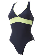 Mimosa Swimsuit - Navy and Pistachio