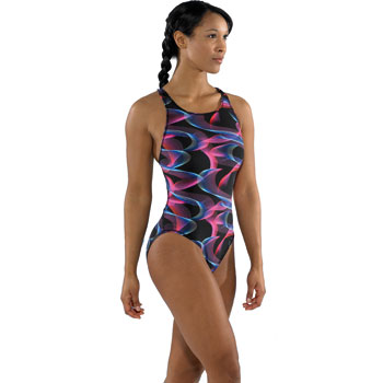 Spiral Pacer Swoop Back Swimsuit