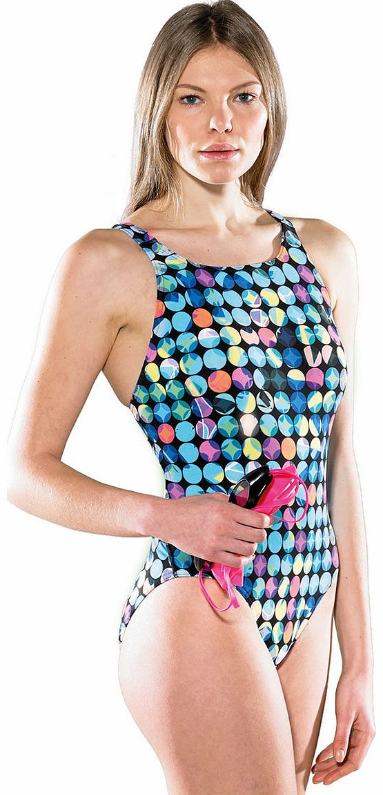 Maru Womens Circles Pacer Vault Back Swimsuit