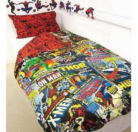 Marvel Comics Heroes Reversible Single Duvet Cover 