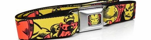 Marvel Comics Marvel Hero Iron Man in Action Auto Seatbelt Buckle Strap Belt