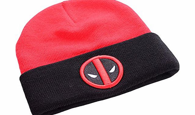 Marvel Deadpool Emblem and Logo Beanie