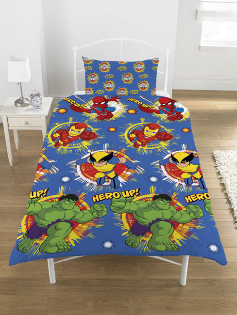 Marvel Super Hero Squad Design Duvet Cover and