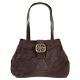 Maschera Vintage Medallion Faux Suede & Leather Bucket Bag