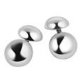 Masini Sterling Silver Stone Double-Sided Cufflinks