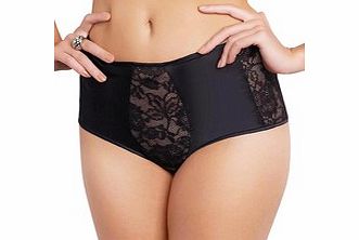 Harem black high-waist briefs