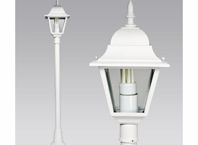 Massive Traditional Garden Lamp Post (White)