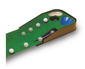 masters Golf Putting Return Mat with Hazards PE076