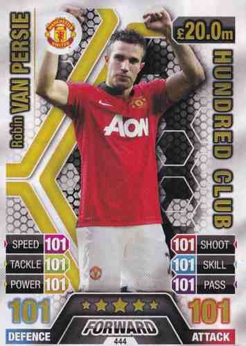 Match Attax 2013/2014 Robin Van Persie Hundred 100 Club Manchester United 13/14