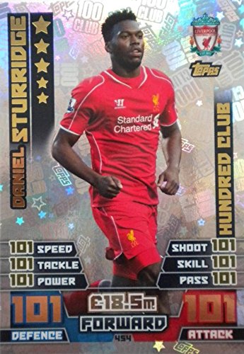 Match Attax 2014/2015 Daniel Sturridge Hundred 100 Club 14/15