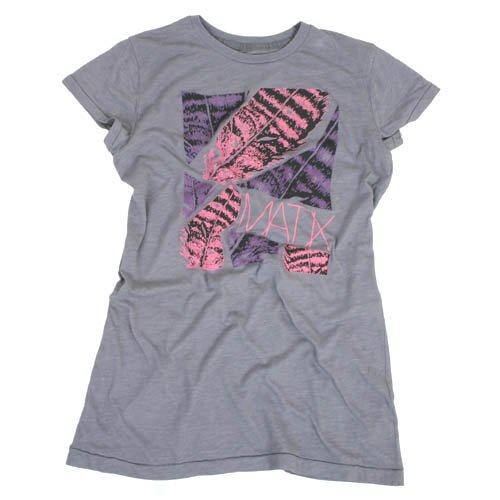 Ladies Matix Feathered Tee Granite