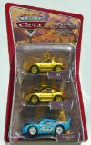 Mattel Disney Pixar Cars Dinoco Dream Gift Pack - Gold Mia, Gold Tia and Bling Bling Lightning McQueen