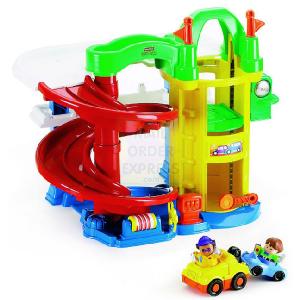 Mattel Fisher Price World Of Little People Racin Ramps Garage