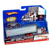 Mattel Hot Wheels Truckin Transporter With Car Silver New