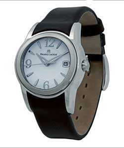 Ladies Black Strap Watch