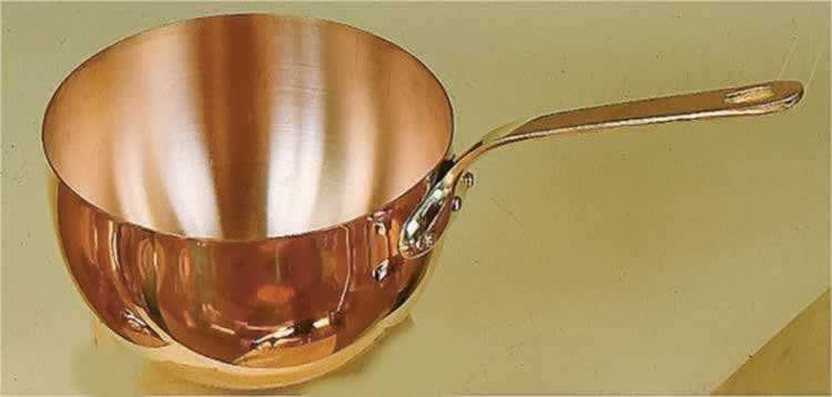 MAUVIEL Zabaglione pan  20cm  bronze handles.