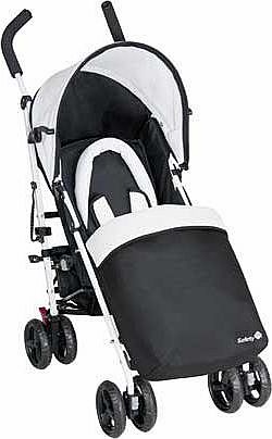 Safety 1st Slim 4 Wheeler Pushchair - Black and