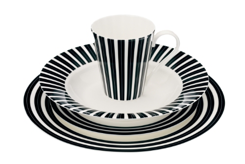 Cashmere Allegro Noir 16 Piece Dinner Set