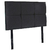 Double Headboard, Black Damask