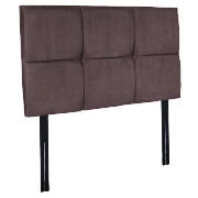 Double Headboard, Steel Faux Suede