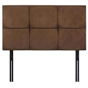 King Headboard, Mocca Faux Suede