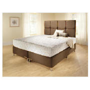 Super King Divan Base, Mocca Faux Suede