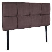 Super King Headboard, Steel Faux Suede