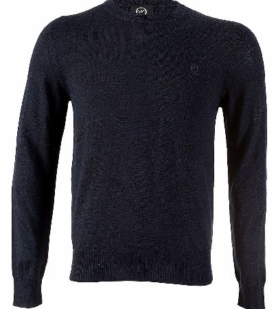 Alexander McQueen Elbow Patch Jumper Navy