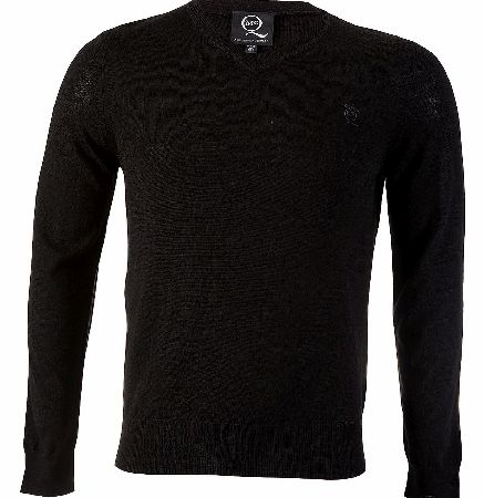 McQ Alexander McQueen Elbow Patch V-Neck Jumper