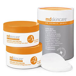 MD Skincare Alpha Beta Daily Face Peel Pads 30 Applications
