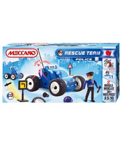 Rescue Team Police Car Construction Set