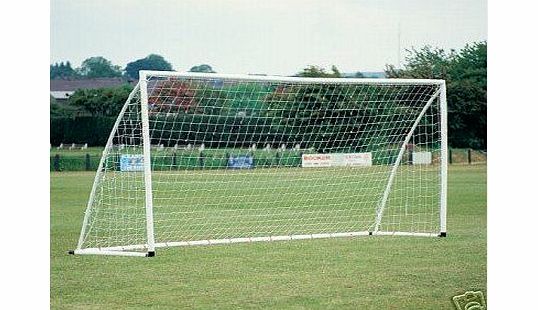 MECO 8 x4ft 2.4x1.2m Football Soccer Goal Post Nets for Poly/Samba Junior Sport Match