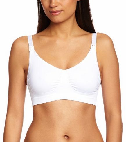 Medela Ultra Stretch Maternity and Nursing Womens Bra White Medium