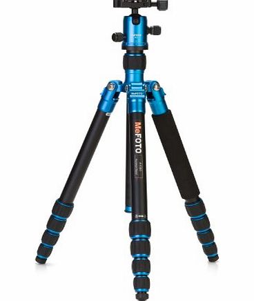 MeFOTO  RoadTrip Convertible Tripod Kit with 5 Section Aluminium Legs - Blue