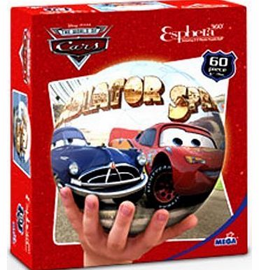 Mega Bloks Disney Cars Radiator Springs 3D 60 Piece Puzzle Sphere