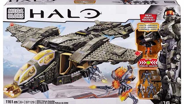 Mega Bloks Halo UNSC Pelican Gunship Playset