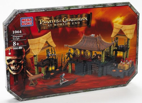 Mega Bloks Pirates of the Caribbean 3 - Singapore Escape (1064)