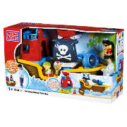 Mega Bloks Pull Along Musical Pirate Ship