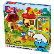 Bloks Smurf Small Playset Papa Smurf