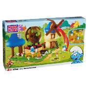 Mega Bloks Smurfs Large Playset Smurf Buildable