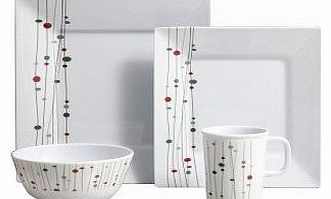 Melamine Lanea 16 Piece Melamine Dinner Set